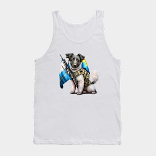 Dog Ukrainian Soldier Tank Top